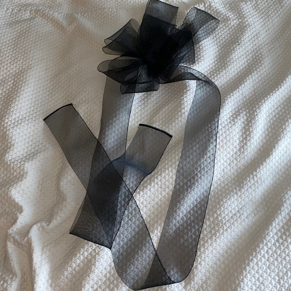Vera Wang White (bridal collection) HORSE HAIR SASH TAG ON BACK 2011 never used